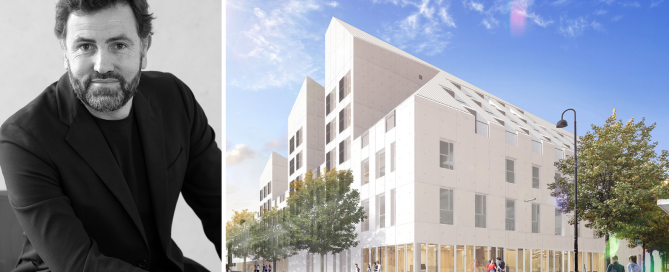 A+Architecture construit une école & des logements étudiants à Bastide Niel